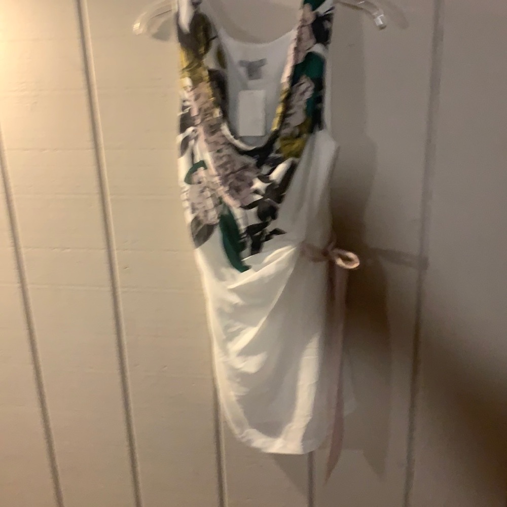 New H&M top - White with Flowers